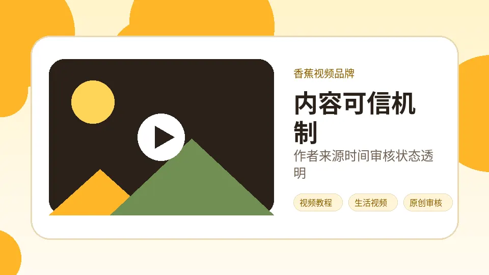香蕉视频品牌内容配图：香蕉视频品牌专题：生活视频分享如何保持真实可信